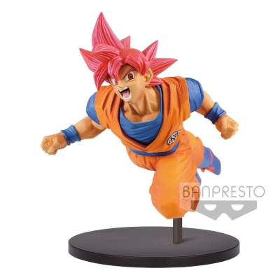 Dragonball Super Son Goku Fes PVC Statue Super Saiyan God Son Goku 20 cm