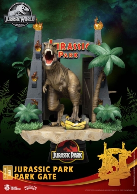 Jurassic Park D-Stage Diorama Park Gate Tyrannosaurus Rex