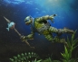 Preview: Universal Monsters x Teenage Mutant Ninja Turtles Scale Action Figure Leonardo as the Creature 18 cm