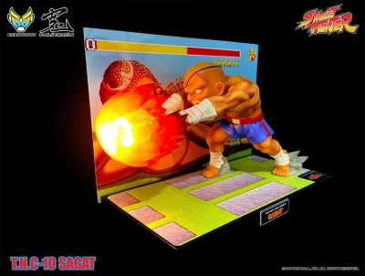 Street Fighter PVC Statue with Sound & Light Up Sagat 17 cm