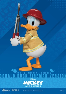 Mickey & Friends Dynamic 8ction Heroes Actionfigur 1/9 Donald Duck Fireman Ver. 24 cm