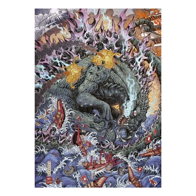 Godzilla Kunstdruck Limited Edition 42 x 30 cm