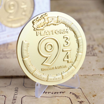 Harry Potter Medallion Limited Edition Platform 9 3/4 (gold plated)