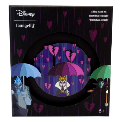Disney by Loungefly Sliding Enamel Pin Ansteck-Pin Villains Curse your hearts Limited Edition 8 cm
