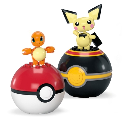 Pokémon MEGA Bauset Poké Ball Collection: Glumanda & Pichu
