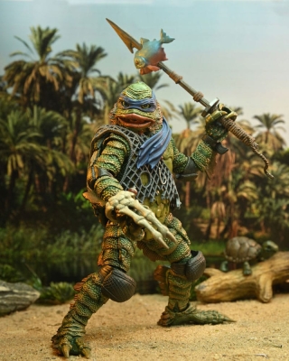 Universal Monsters x Teenage Mutant Ninja Turtles Scale Action Figure Leonardo as the Creature 18 cm