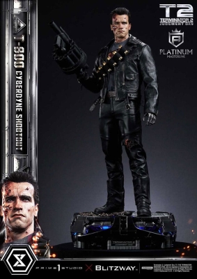 Terminator 2 Platimum Masterline Series Statue 1/3 T-800 Cyberdyne Shootout 74 cm