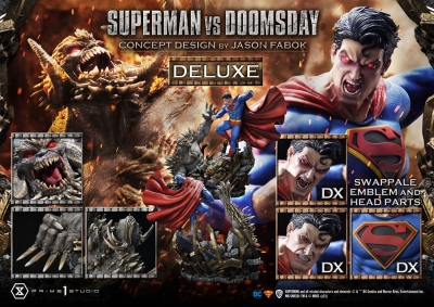 DC Comics Statue Deluxe Bonus Version Superman Vs. Doomsday by Jason Fabok