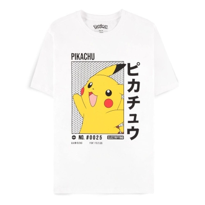 Pokemon T-Shirt White Pikachu