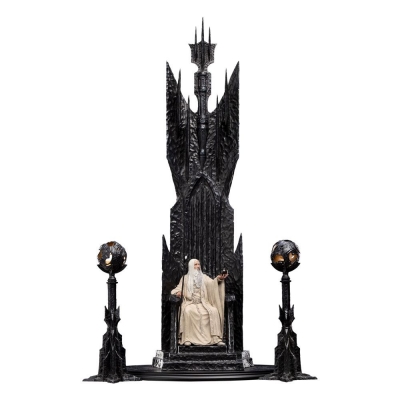 Lord of the Rings Statue Saruman the White on Throne