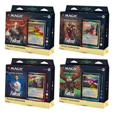 Magic the Gathering Univers infinis: Fallout Commander-Decks Display (4) italienisch