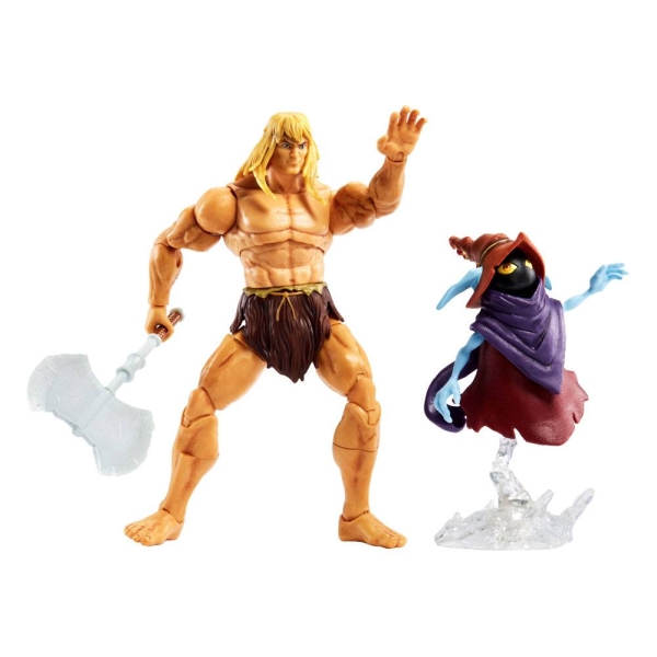 Masters of the Universe: Revelation Masterverse Action Figures 2022 Deluxe Savage He-Man & Orko 18 cm