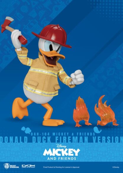 Mickey & Friends Dynamic 8ction Heroes Actionfigur 1/9 Donald Duck Fireman Ver. 24 cm – Bild 3
