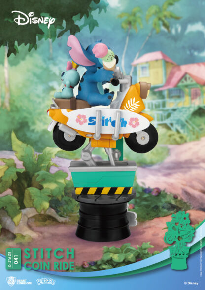 Disney D-Stage PVC Diorama Stitch Coin Ride 16 cm – Bild 3