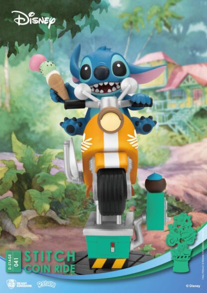 Disney D-Stage PVC Diorama Stitch Coin Ride 16 cm – Bild 5