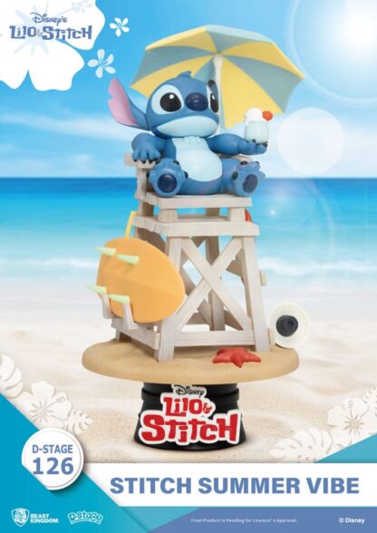 Disney D-Stage PVC Diorama Stitch Summer Vibe 16 cm – Bild 2