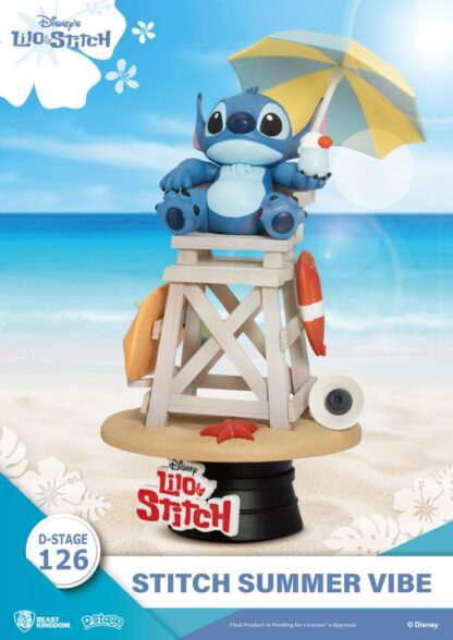 Disney D-Stage PVC Diorama Stitch Summer Vibe 16 cm – Bild 3