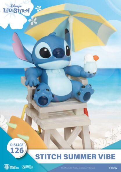 Disney D-Stage PVC Diorama Stitch Summer Vibe 16 cm – Bild 5
