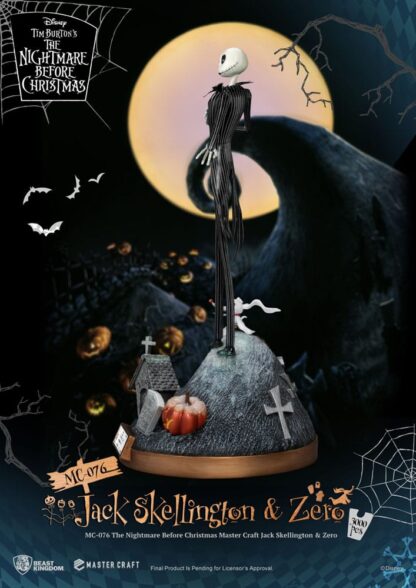 Nightmare before Christmas Master Craft Statue Jack Skellington & Zero 39 cm – Bild 3