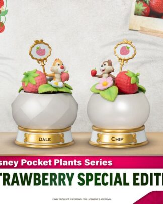 Disney Mini Diorama Stage Statuen Pocket Plants Series Strawberry Special Edition Set 12 cm
