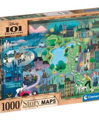 Disney Story Maps Puzzle 101 Dalmatiner (1000 Teile)