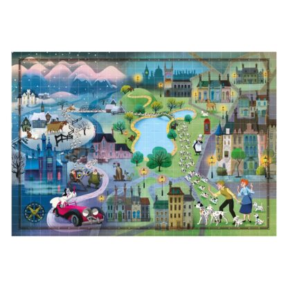 Disney Story Maps Puzzle 101 Dalmatiner (1000 Teile) – Bild 2