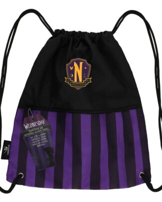 Wednesday Stoffbeutel Nevermore Academy Purple