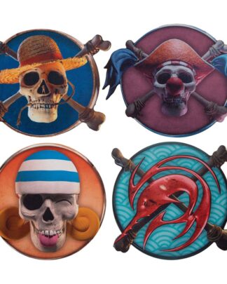 One Piece Untersetzer 4er-Pack Characters #1