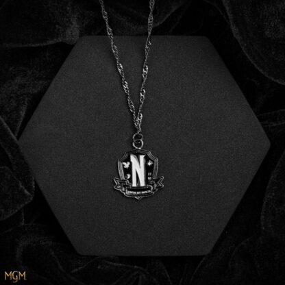 Wednesday Halskette & Anhänger Nevermore Academy Black – Bild 3