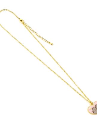 Pusheen Halskette & Anhänger Pink and Gold Heart