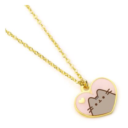 Pusheen Halskette & Anhänger Pink and Gold Heart – Bild 2