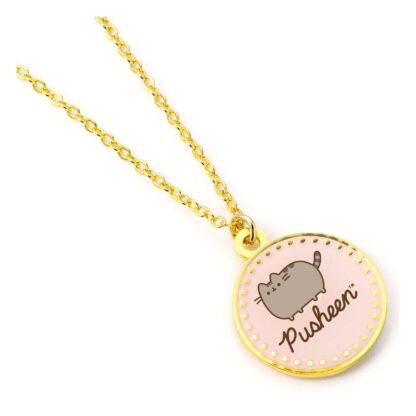 Pusheen Halskette & Anhänger Pink Name – Bild 2