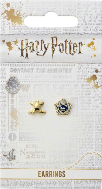 Harry Potter Ohrringe Chocolate Frog & Box (Vergoldet) – Bild 2