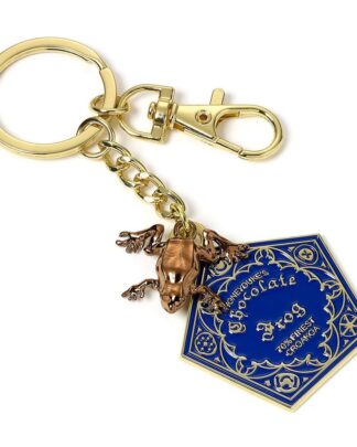 Harry Potter Schlüsselanhänger Schokofrosch (vergoldet)