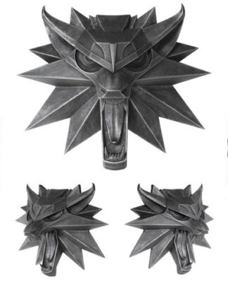 Witcher 3 Wild Hunt Wand-Skulptur Wolf 15 x 15 cm