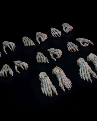 Mythic Legions: Necronominus Zubehör-Set für Actionfiguren Skeletons of Necronominus Hands/Feet Pack