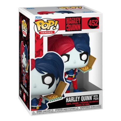 DC Comics: Harley Quinn Takeover POP! Heroes Vinyl Figur Harley with Pizza 9 cm – Bild 2