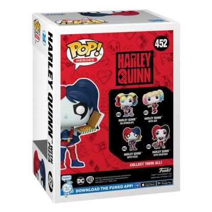 DC Comics: Harley Quinn Takeover POP! Heroes Vinyl Figur Harley with Pizza 9 cm – Bild 3