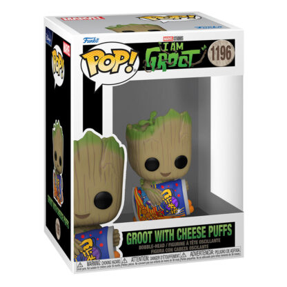 Ich bin Groot POP! Vinyl Figur Groot w/Cheese Puffs 9 cm – Bild 2