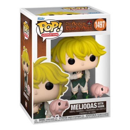 Seven Deadly Sins POP & Buddy! Animation Vinyl Figur Meliodas w/Hawk 9 cm – Bild 2