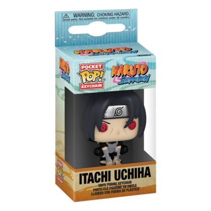 Naruto Pocket POP! Vinyl Schlüsselanhänger 4 cm Itachi Uchiha (Moonlit) Display (12) – Bild 2