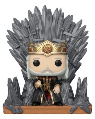 House of the Dragon POP! Deluxe Vinyl Figur Viserys on Throne 9 cm