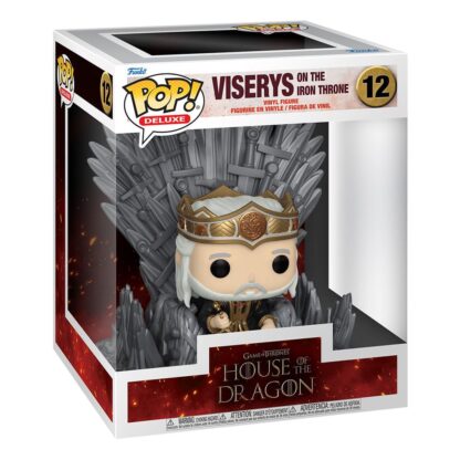 House of the Dragon POP! Deluxe Vinyl Figur Viserys on Throne 9 cm – Bild 2