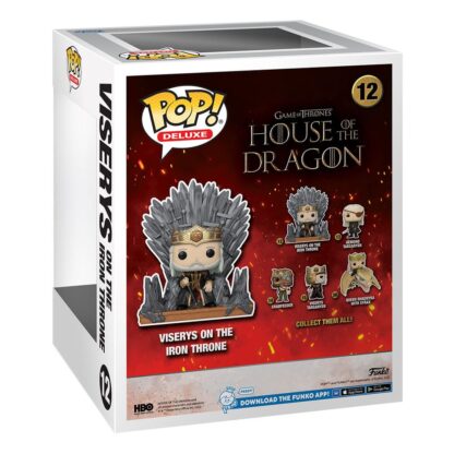 House of the Dragon POP! Deluxe Vinyl Figur Viserys on Throne 9 cm – Bild 3