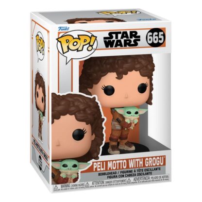Star Wars: The Mandalorian POP! Vinyl Figur Peli Motto W/Grogu 9 cm – Bild 2