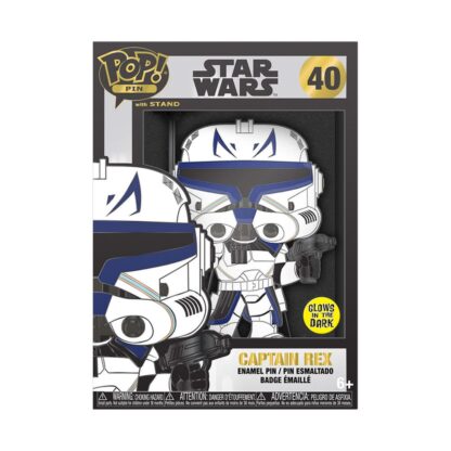 Star Wars Clone Wars Loungefly POP! Pin Ansteck-Pin Captain Rex (Glow-in-the-Dark) 10 cm – Bild 2