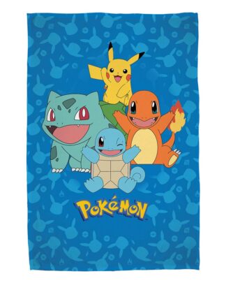 Pokemon Flanell-Fleecedecke Starter Pokemon 130 x 160 cm