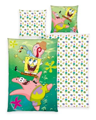 Spongebob Schwammkopf Bettwäsche 135 x 200 cm / 80 x 80 cm