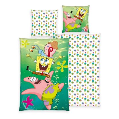 Spongebob Schwammkopf Bettwäsche 135 x 200 cm / 80 x 80 cm