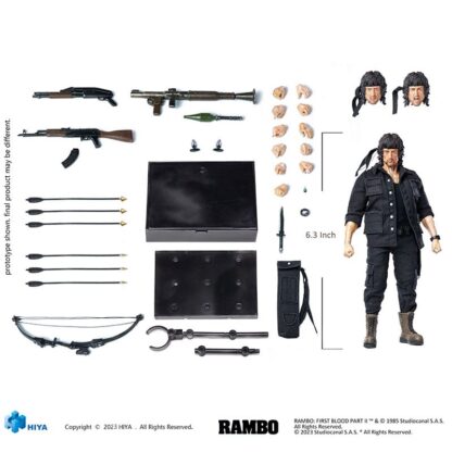 Rambo Exquisite Super Series Actionfigur 1/12 First Blood II John Rambo 16 cm – Bild 11